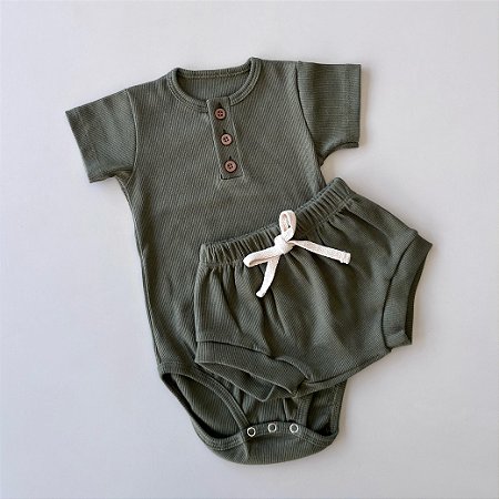 CONJUNTO CANELADO VERDE