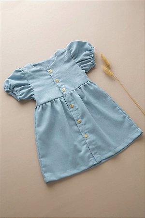 VESTIDO LINHO BOTÕES