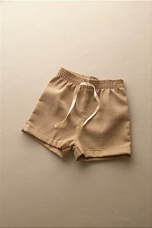 SHORTS LINHO CASTANHO