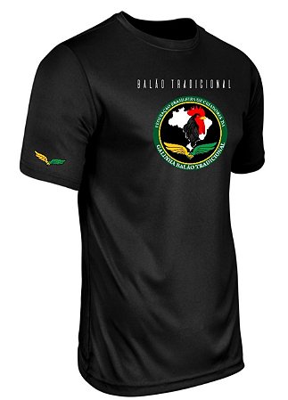 Camiseta da Federação Preta - Manga curta