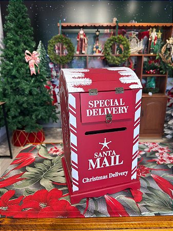 CORREIO NATALINO 23X23X38CM