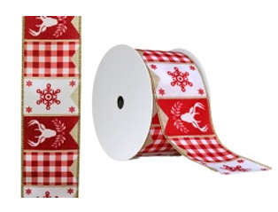 FITA ARAMADA - 6,3CM X 9M - VERMELHO E BRANCA