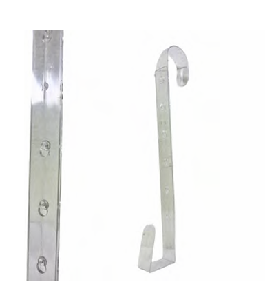 GANCHO DE GUIRLANDA-TAMANHO AJUSTAVEL- 52CM- TRANSPARENTE