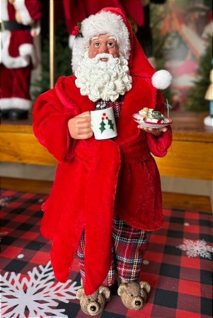 PAPAI NOEL - 028CM - ROUPAO - COLECIONAVEL