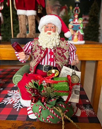 PAPAI NOEL LUXO SENTADO SOFÁ