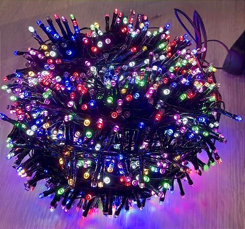 PISCA ESTROBO - 50M - 1600 LEDS - COLORIDO NOVA YORK - BIVOLT