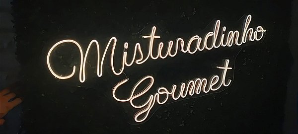 Letreiro Painel Neon Led Personalizado Nome 17 A 20 Letras