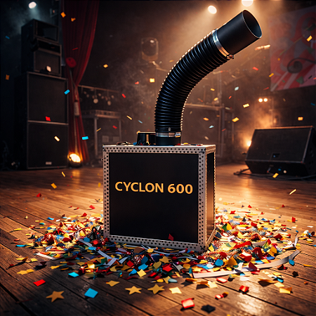 Lançador Confete Sky 600 Máquina Papel Picado Prata