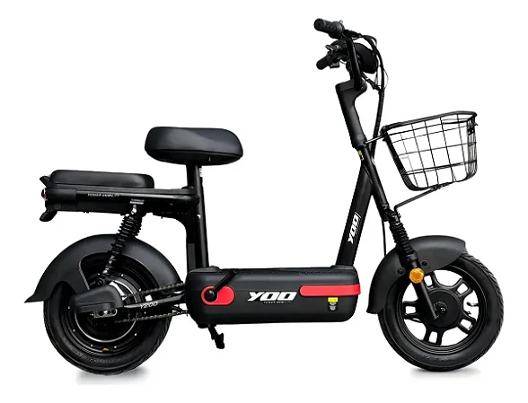 Bicicleta Elétrica Yoo Mobility Y-200 350w Farol Led Scooter
