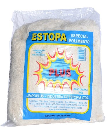 Estopa Branca Especial Para Uso Geral - 500g Limpoplus
