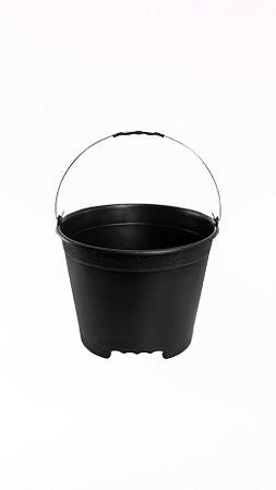 Balde Plástico 12L C/Pegador Preto
