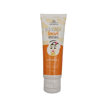 Máscara facial hidratante - Vitamina C