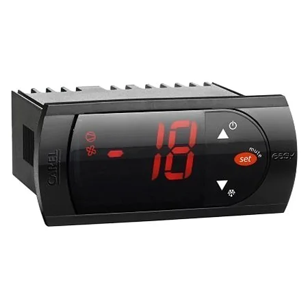 Controlador Para Congelados PJEZ com 2 NTC015HP00, 230Vac, 3 relés (2HP 8A 8A), entrada NTC, 1DI,terminais removíveis, display Vermelho