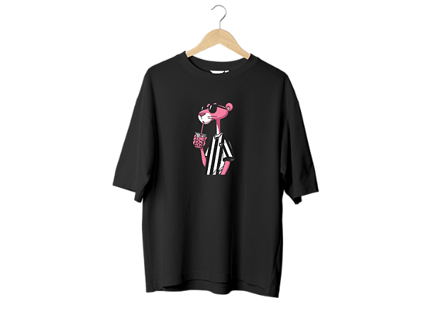 CAMISA OVERSIZED PANTERA COR DE ROSA