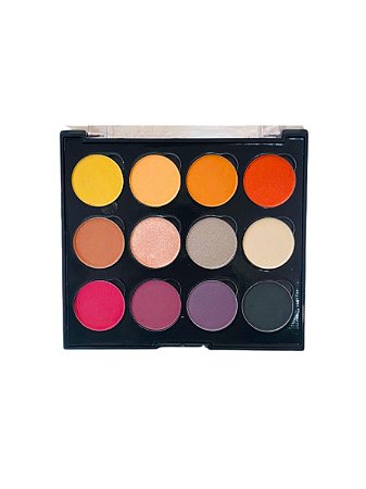 Paleta de Sombras Luv Beauty Colors - 12 cores