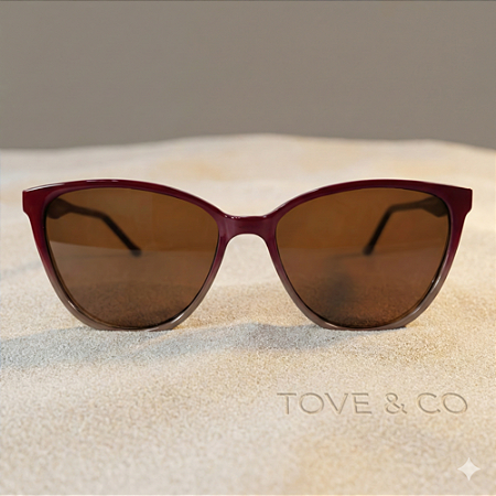 Óculos de Sol Feminino Copacabana – Bordô-chocolate | TOVE & CO