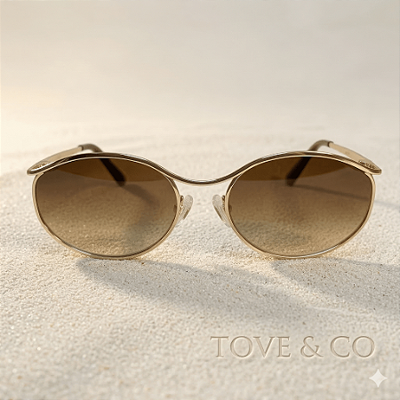 Óculos de Sol Rio de Janeiro Dourado Degradê Marrom – Coleção Costa