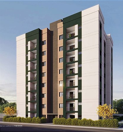 Apartamento 2 dorms com sacada 58,90²