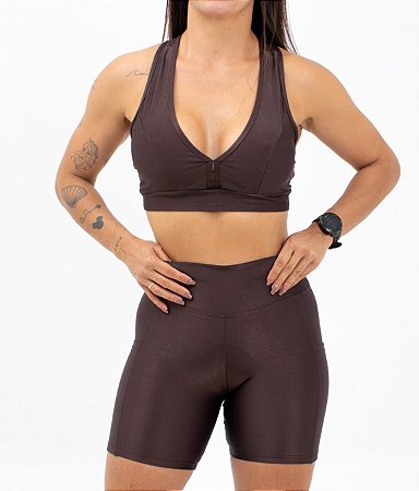 Conjunto Short Corrida Alta Compressão, Top nadador