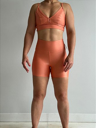 Short Básico Alta Compressão, Top Alça Fina