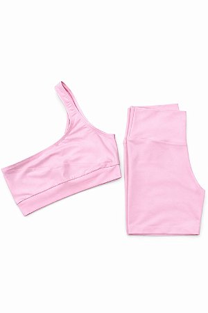 Conjunto Short corrida, Top um ombro