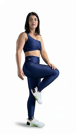 Conjunto Legging Básica, Top um Ombro