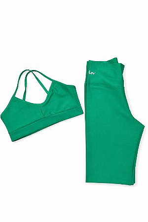 Conjunto Legging Básica, Top um x frente