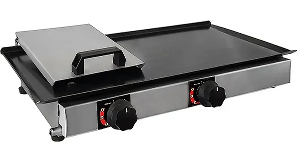 Chapa Para Lanche Hot Dog Hamburguer À Gás 30x60 C/ Prensa