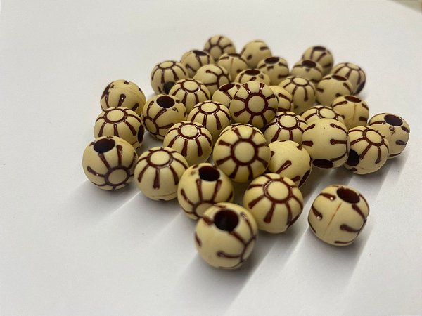 10 Miçangas Girassol para Pesca