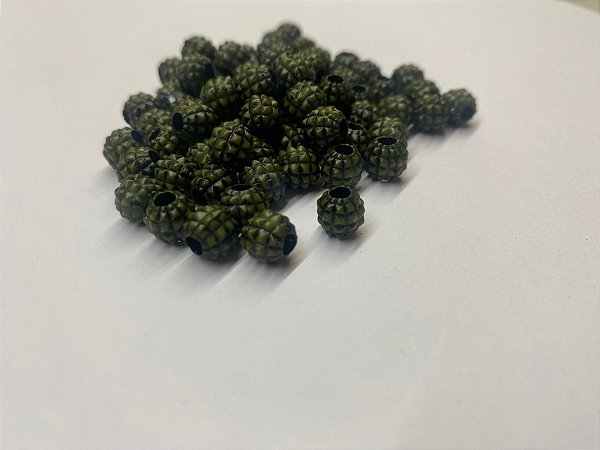 Miçangas Pesca Abacaxi Verde 10 Unidades