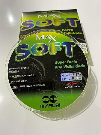 Linha Monofilamento Maruri Max Soft 0,33mm 300m