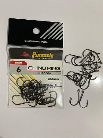 Anzol Pinnacle Chinu BN Nº 6 - 20 Peças