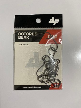 Anzol Albatroz Octopus Beak Black Nº 2 - 20 Unid