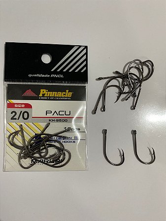 Anzol Pinnacle Pacu BN 2/0 c/10 unidades
