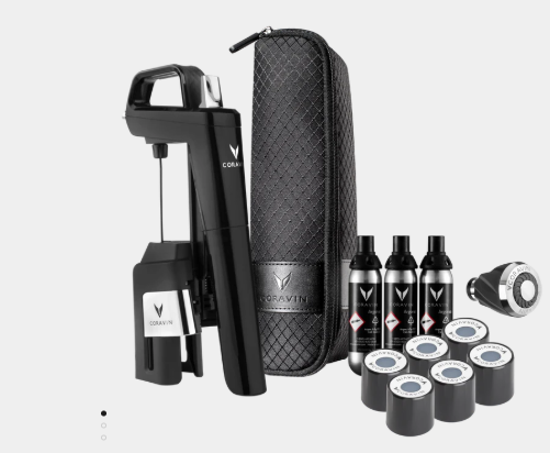 Kit Coravin Model Six Black+ para Vinho