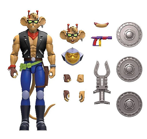 Action Figure Throttle Biker Mice From Mars - Original Nacelle