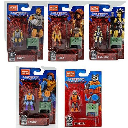 Conjunto 5 Figures Masters Of The Universe Mega Construx
