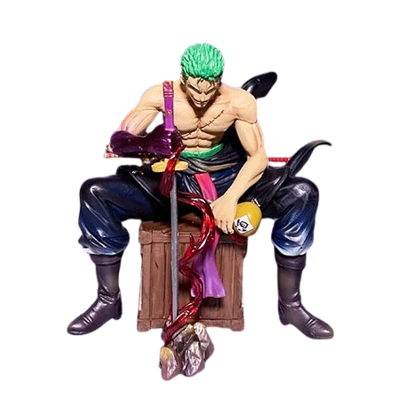 Estátua Roronoa Zoro Seated Battle - One Piece