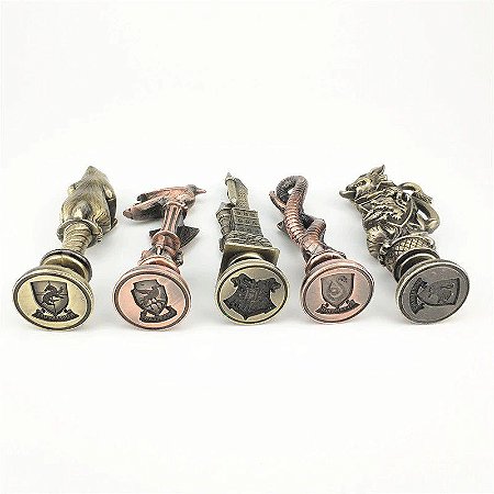 Kit Sinetes de Metal Casas de Hogwarts - Harry Potter