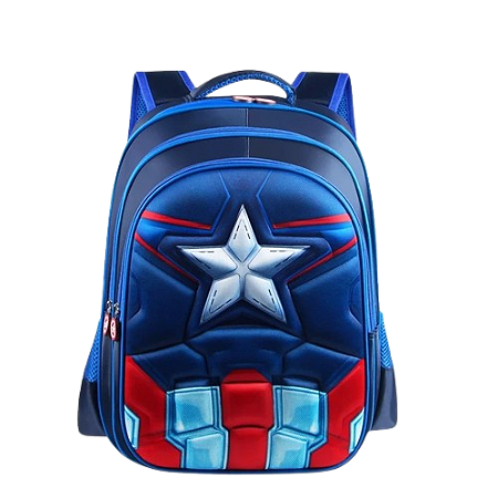 Mochila Escolar Capitão América 3D