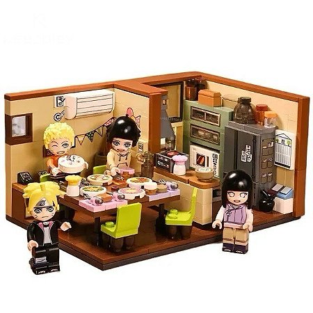 Naruto Uzumaki Aniversário Himawari - Boruto Blocos de Montar