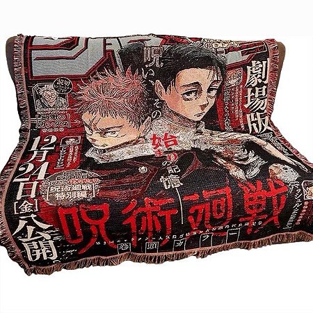 Tapete alta qualidade Jujutsu Kaisen 130x160Cm - Animes