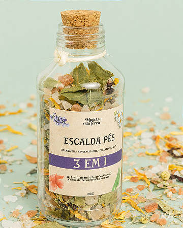 Escalda-pés 3 em 1 (Relaxa, revitaliza, desintoxica)