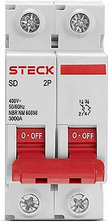 Disjuntor Steck Gelo Série Sd62 32a/40a 2p Curva C 3ka