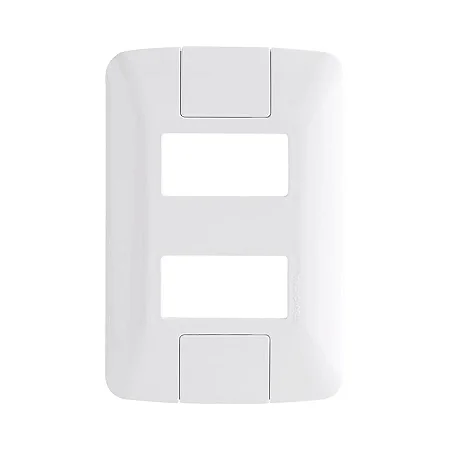 Placa 2 Postos Separados 4x2 Aria Tramontina com Suporte Kit 10 un