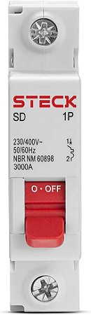 Disjuntor Serie Sd61 10A/16A/20A/25A/32A 1p Curva C 3ka