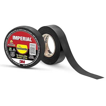 Fita Isolante Imperial 3M 18mm 20 Metros Slim Kit com 10 un