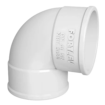 Joelho 90 Esgoto PVC Fortlev Kit