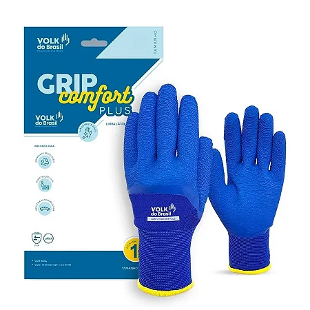 Luva de Segurança Comfort Plus Volk Azul