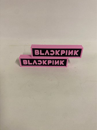 Placa Decorativa Black Pink Rosa e Preta